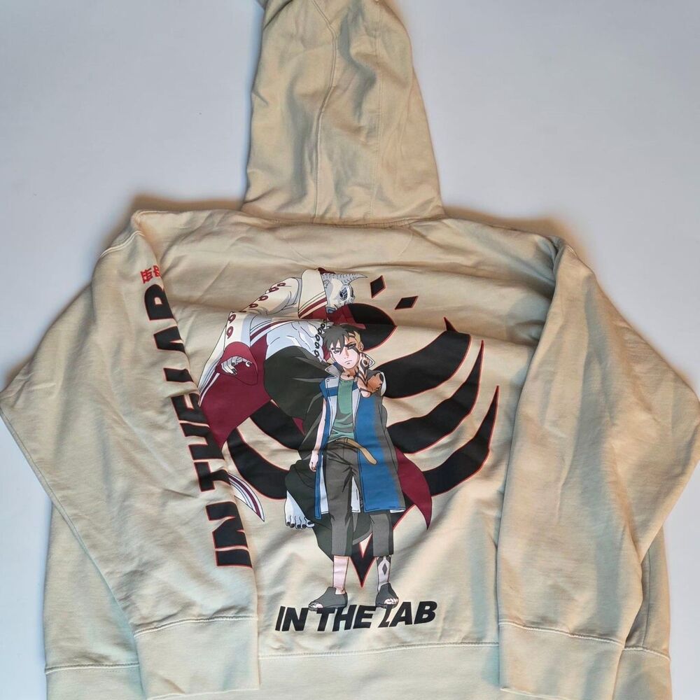 Naruto Next Generations In The Lab Anime Graphic Hoodie XL NWT